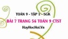 Bài 7 trang 56 Toán 9 tập 1 Chân trời sáng tạo
